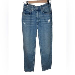 Free People Jeans Womens 26 Blue Denim High Rise Skinny Ankle Stretch Pants